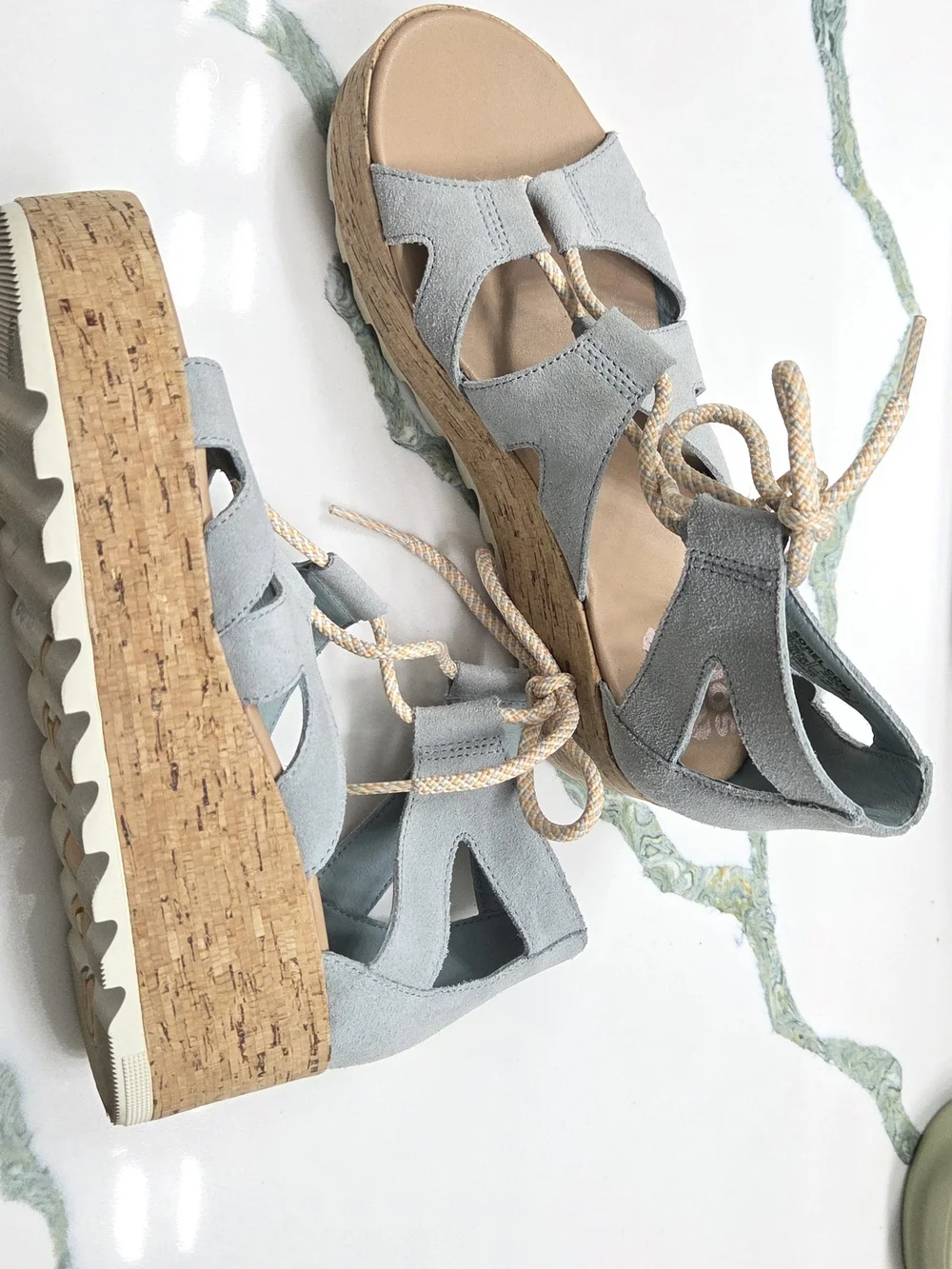 NEW! SOREL Cameron™ Flatform Lace Wedge Sandals